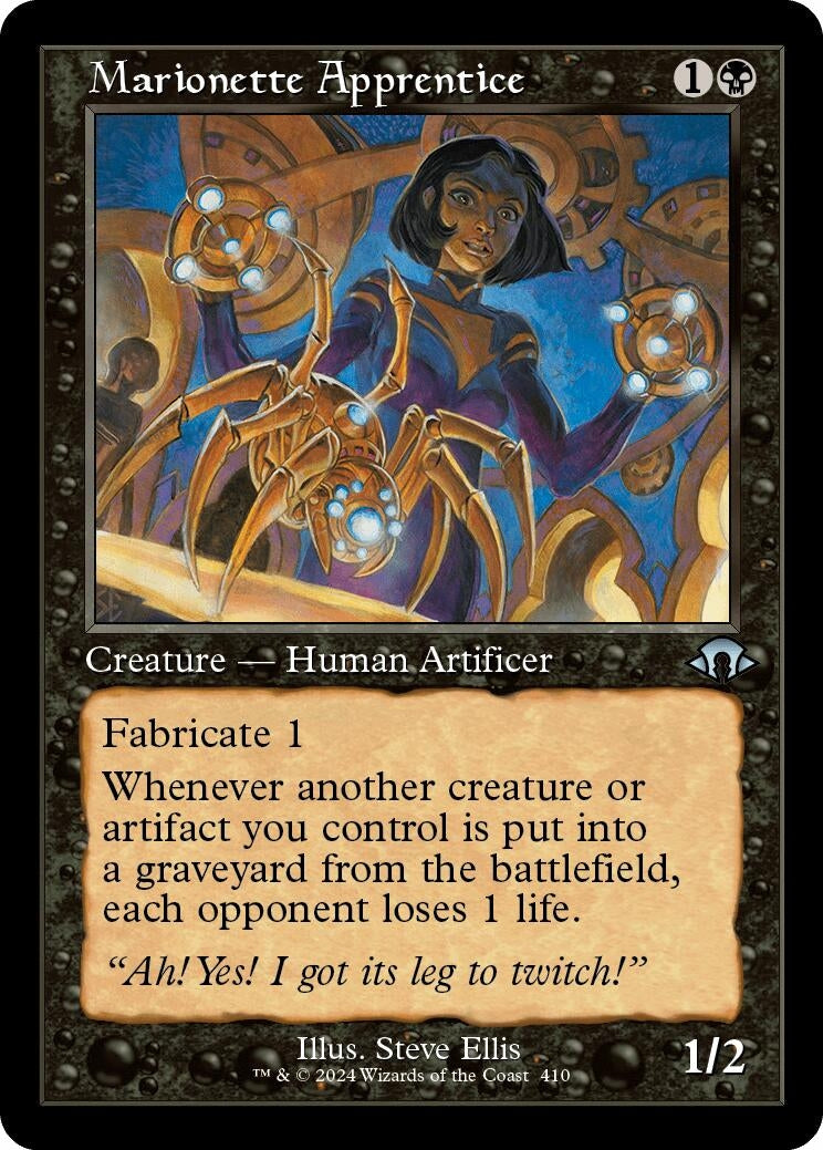 Image for Marionette Apprentice (Retro Frame) (410) [Modern Horizons 3] - Magic: The Gathering