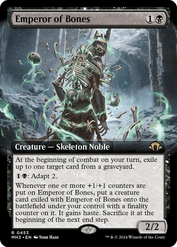 Image for Emperor of Bones (Extended Art) (453) [Modern Horizons 3] - Magic: The Gathering