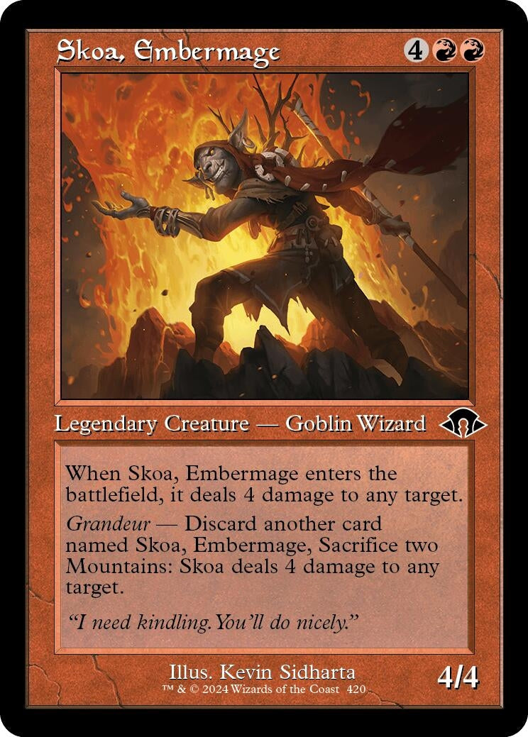 Image for Skoa, Embermage (Retro Frame) (420) [Modern Horizons 3] - Magic: The Gathering