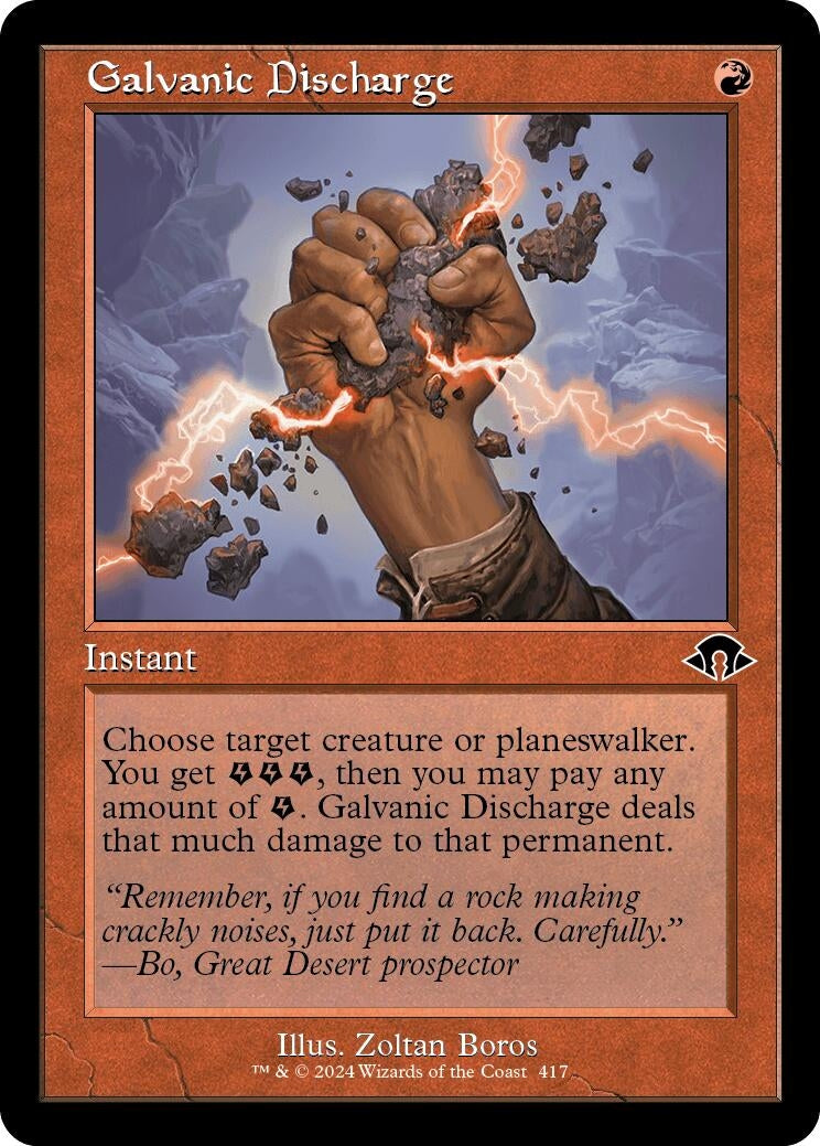 Image for Galvanic Discharge (Retro Frame) (417) [Modern Horizons 3] - Magic: The Gathering