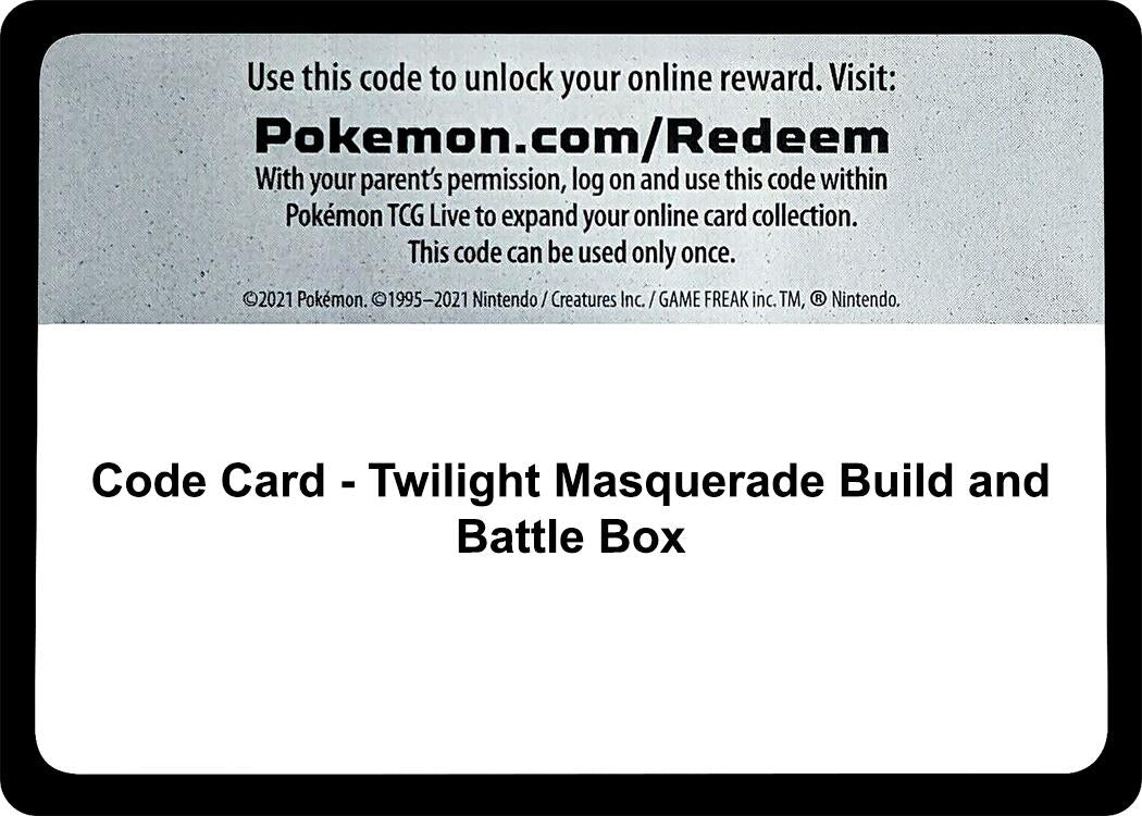 Image for Code Card - Twilight Masquerade Build and Battle Box [SV06: Twilight Masquerade] - Pokemon