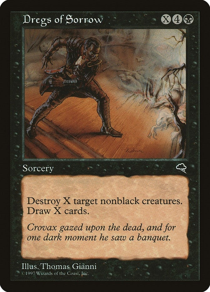 Image for Dregs of Sorrow (131) [Tempest] - Magic: The Gathering