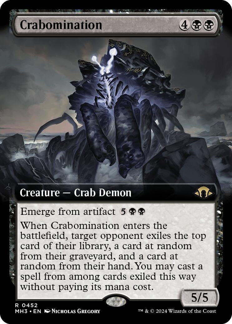 Image for Crabomination (Extended Art) (452) [Modern Horizons 3] - Magic: The Gathering