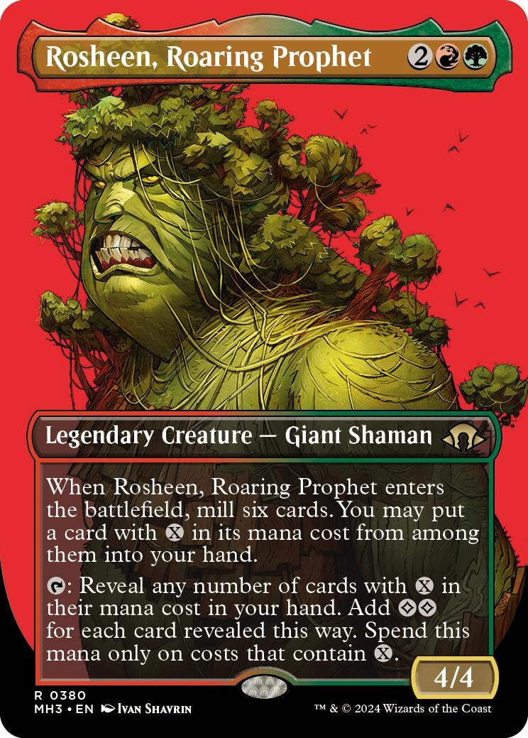 Image for Rosheen, Roaring Prophet (Borderless) (380) [Modern Horizons 3] - Magic: The Gathering