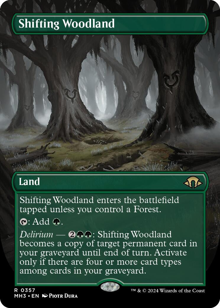 Image for Shifting Woodland (Borderless) (357) [Modern Horizons 3] - Magic: The Gathering
