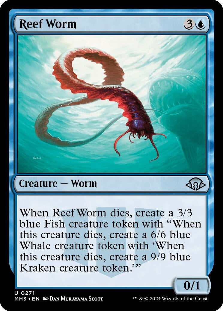 Image for Reef Worm (271) [Modern Horizons 3] - Magic: The Gathering
