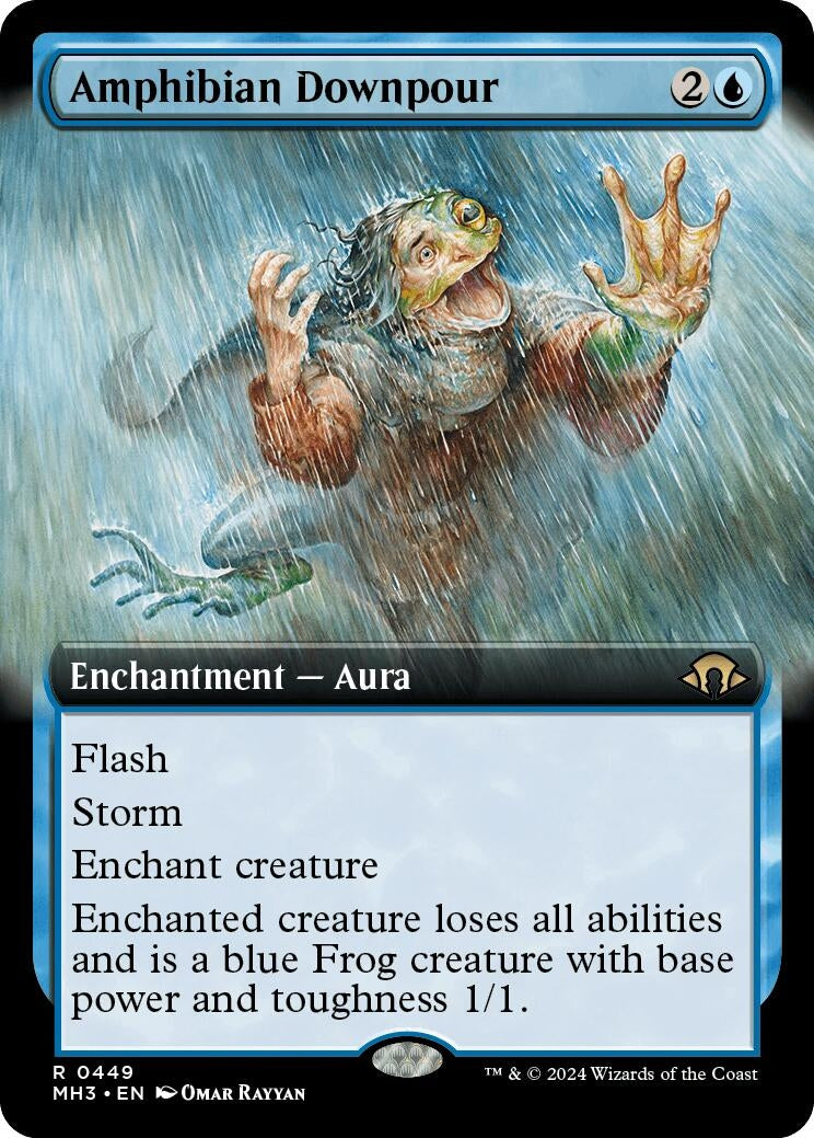 Image for Amphibian Downpour (Extended Art) (449) [Modern Horizons 3] - Magic: The Gathering