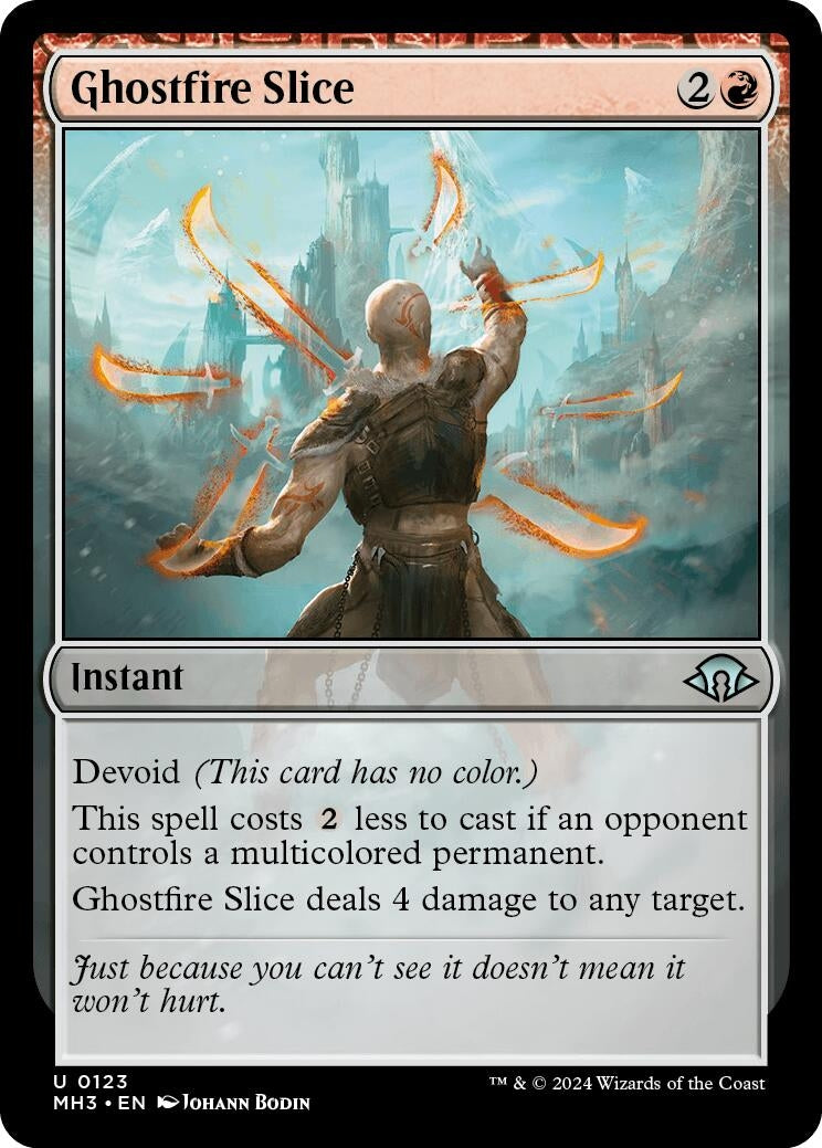 Image for Ghostfire Slice (123) [Modern Horizons 3] - Magic: The Gathering