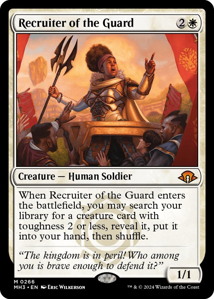 Image for Recruiter of the Guard (266) [Modern Horizons 3] - Magic: The Gathering