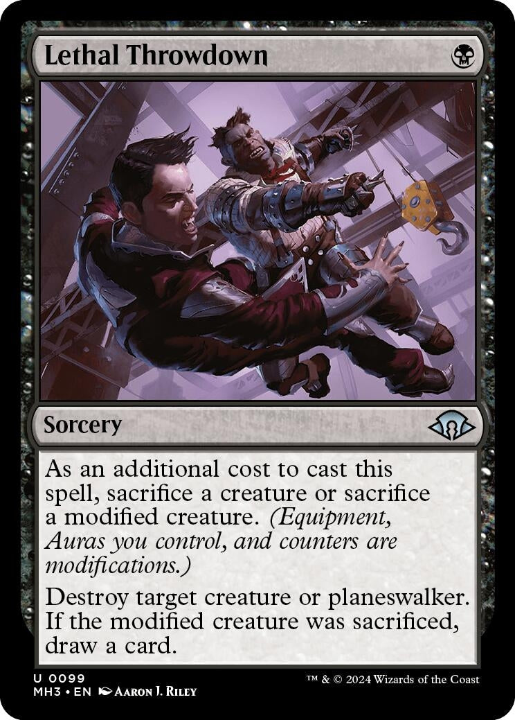 Image for Lethal Throwdown (99) [Modern Horizons 3] - Magic: The Gathering
