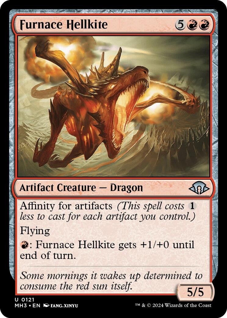 Image for Furnace Hellkite (121) [Modern Horizons 3] - Magic: The Gathering