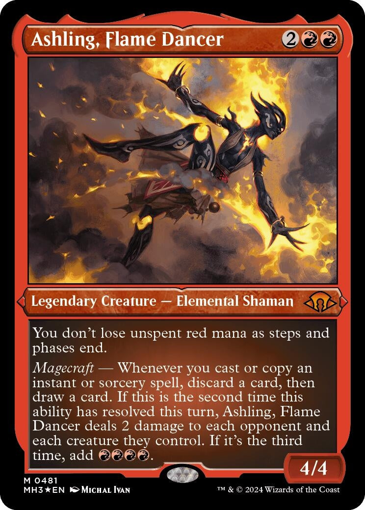 Image for Ashling, Flame Dancer (Foil Etched) (481) [Modern Horizons 3] - Magic: The Gathering