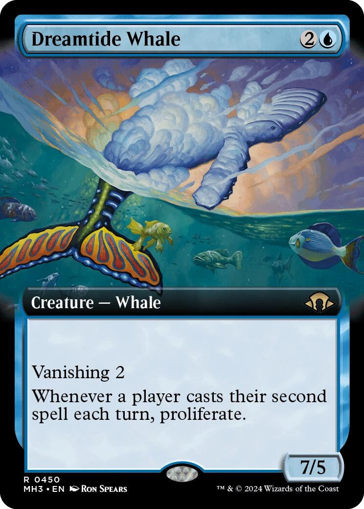 Image for Dreamtide Whale (Extended Art) (450) [Modern Horizons 3] - Magic: The Gathering