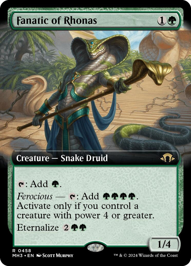 Image for Fanatic of Rhonas (Extended Art) (458) [Modern Horizons 3] - Magic: The Gathering