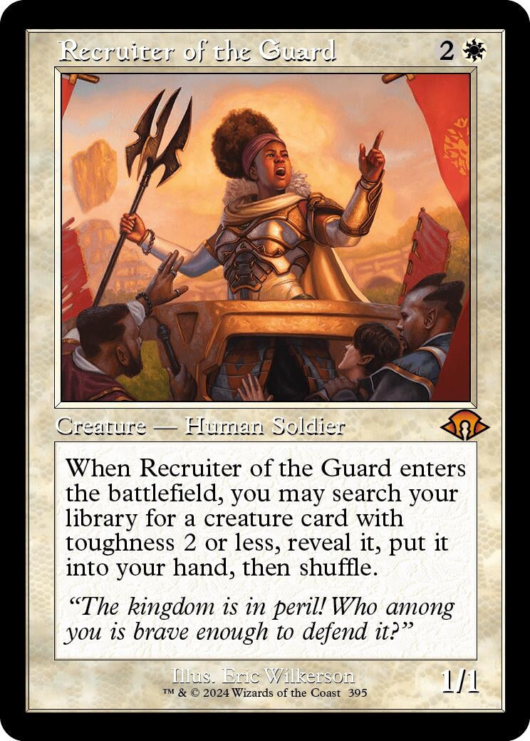 Image for Recruiter of the Guard (Retro Frame) (395) [Modern Horizons 3] - Magic: The Gathering