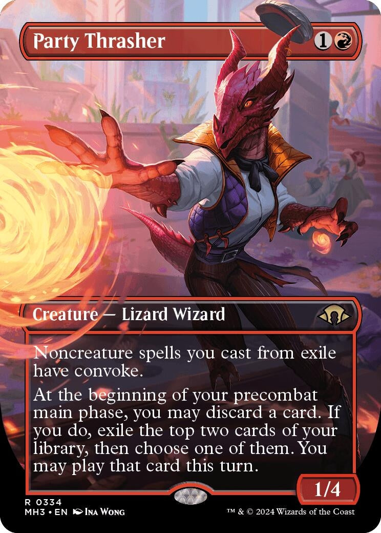 Image for Party Thrasher (Borderless) (334) [Modern Horizons 3] - Magic: The Gathering