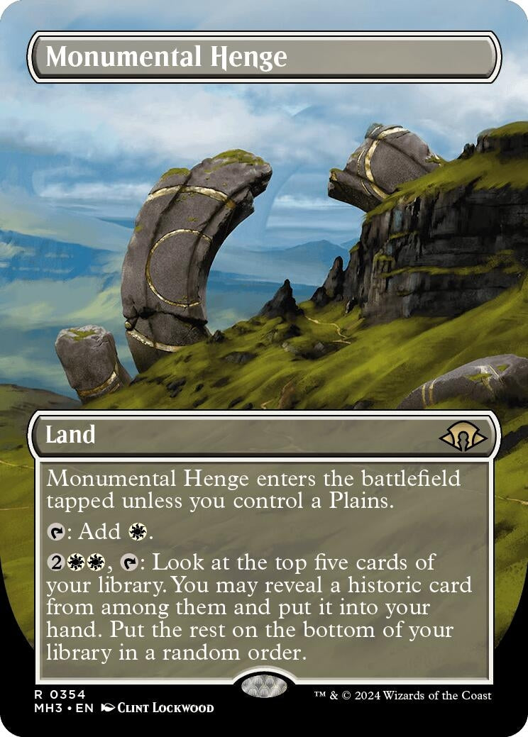 Image for Monumental Henge (Borderless) (354) [Modern Horizons 3] - Magic: The Gathering