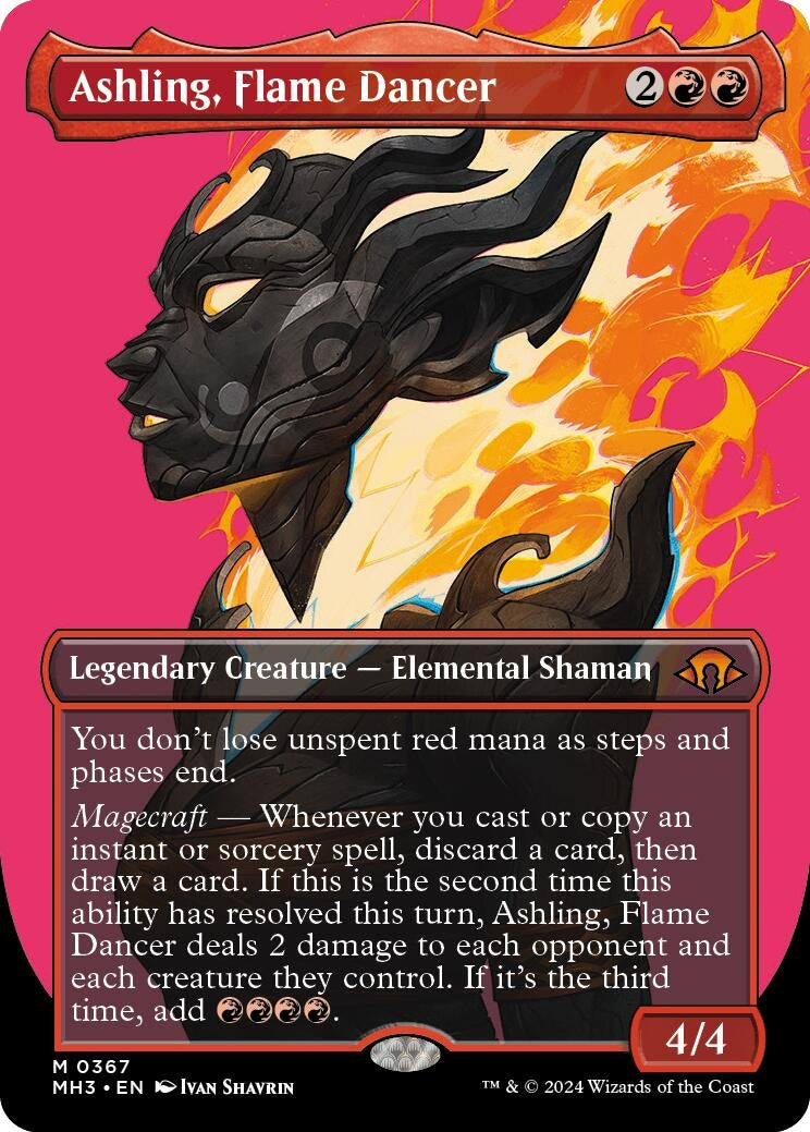 Image for Ashling, Flame Dancer (Borderless) (367) [Modern Horizons 3] - Magic: The Gathering