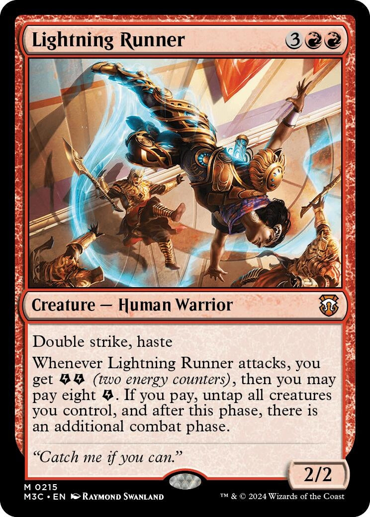 Image for Lightning Runner (215) [Modern Horizons 3] - Magic: The Gathering