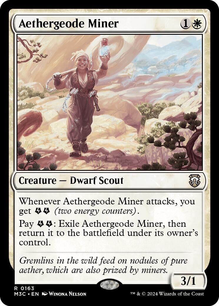 Image for Aethergeode Miner (163) [Modern Horizons 3] - Magic: The Gathering