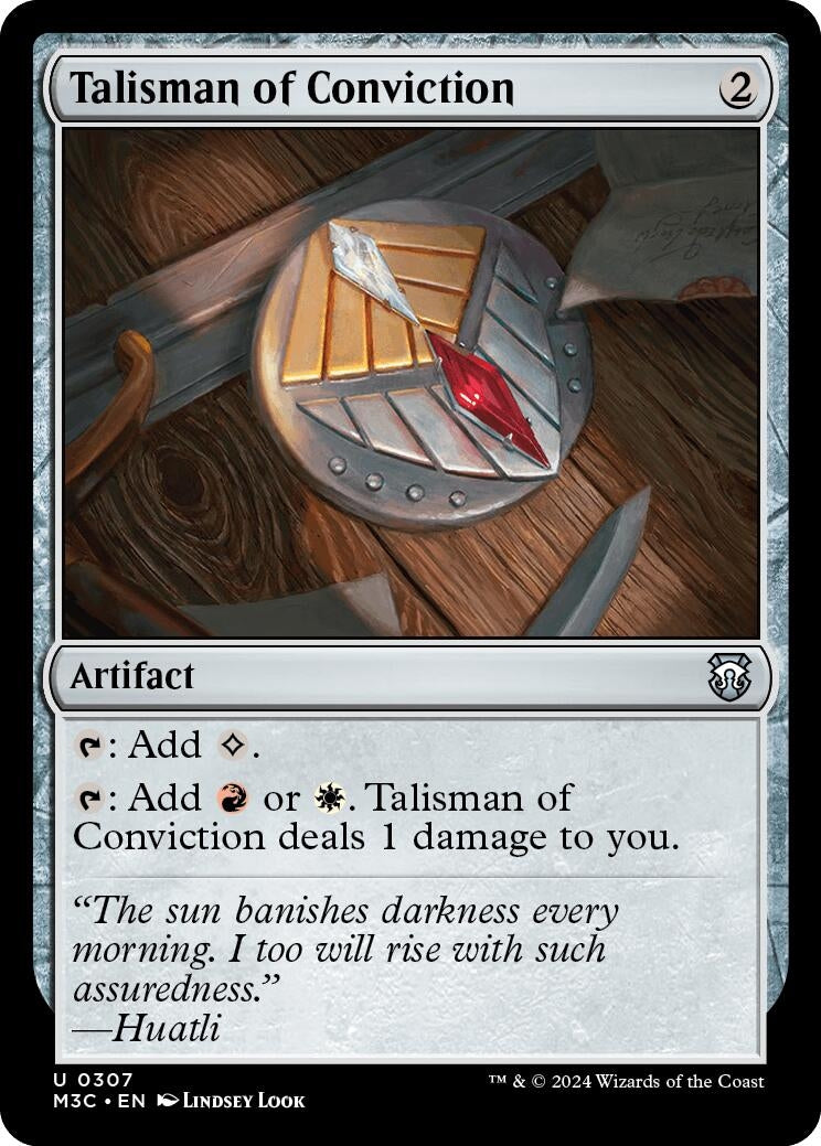Image for Talisman of Conviction (307) [Modern Horizons 3] - Magic: The Gathering