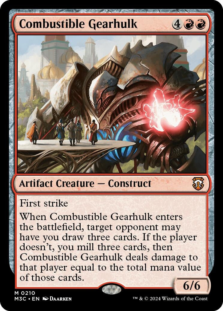 Image for Combustible Gearhulk (210) [Modern Horizons 3] - Magic: The Gathering