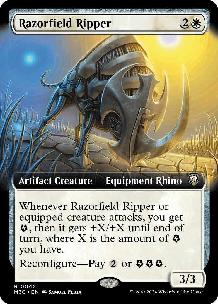 Image for Razorfield Ripper (Extended Art) (42) [Modern Horizons 3] - Magic: The Gathering