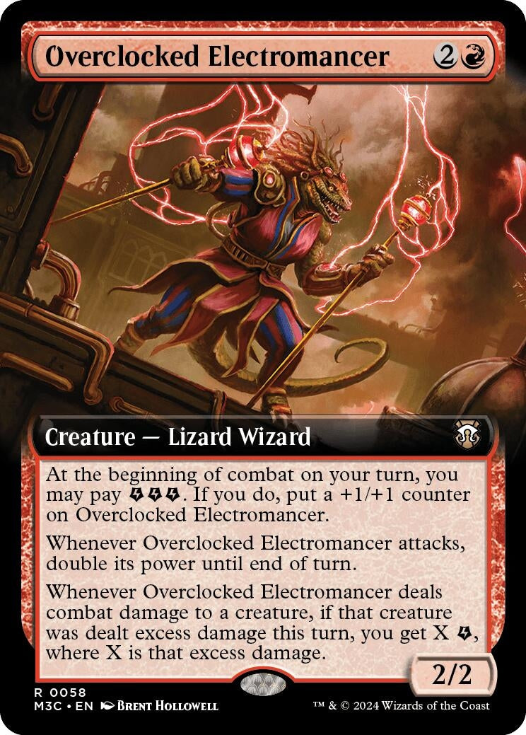 Image for Overclocked Electromancer (Extended Art) (58) [Modern Horizons 3] - Magic: The Gathering