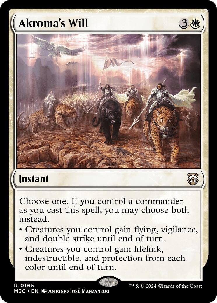 Akroma's Will (Ripple Foil) (165) [Commander: Modern Horizons 3]