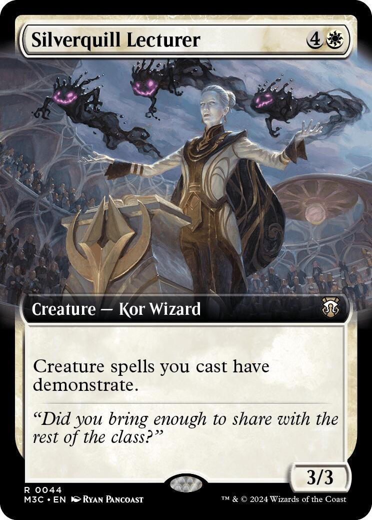 Image for Silverquill Lecturer (Extended Art) (Ripple Foil) (44) [Modern Horizons 3] - Magic: The Gathering