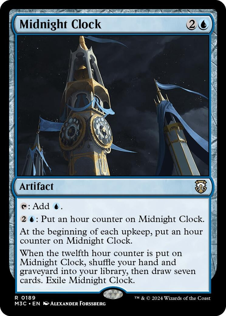 Image for Midnight Clock (Ripple Foil) (189) [Modern Horizons 3] - Magic: The Gathering