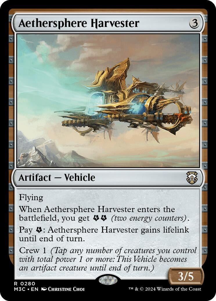 Aethersphere Harvester (Ripple Foil) (280) [Commander: Modern Horizons 3]