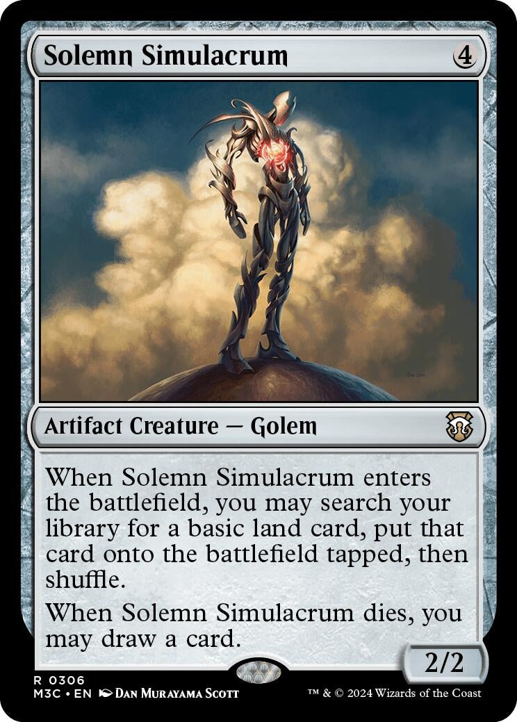 Image for Solemn Simulacrum (Ripple Foil) (306) [Modern Horizons 3] - Magic: The Gathering