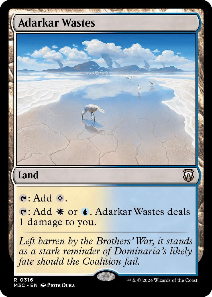 Image for Adarkar Wastes (Ripple Foil) (316) [Modern Horizons 3] - Magic: The Gathering