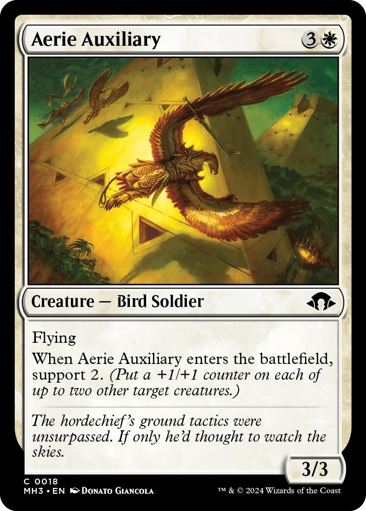 Image for Aerie Auxiliary (18) [Modern Horizons 3] - Magic: The Gathering