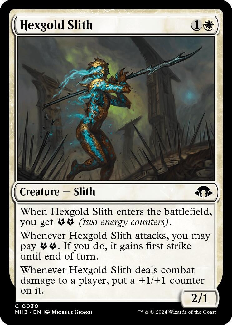 Image for Hexgold Slith (30) [Modern Horizons 3] - Magic: The Gathering