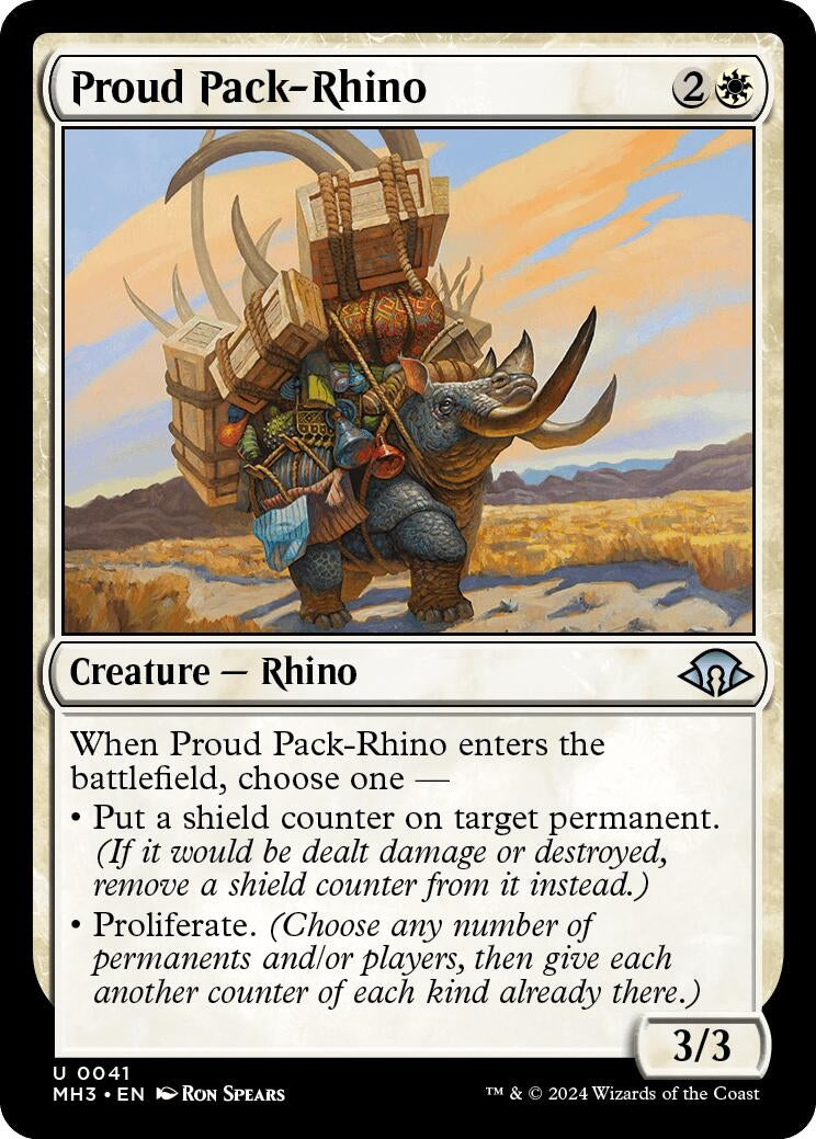 Image for Proud Pack-Rhino (41) [Modern Horizons 3] - Magic: The Gathering