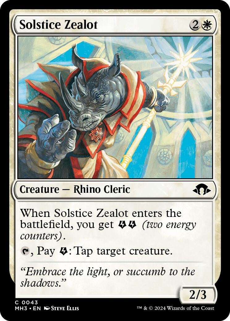 Image for Solstice Zealot (43) [Modern Horizons 3] - Magic: The Gathering