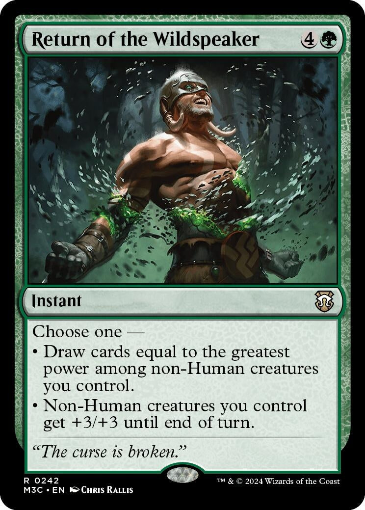 Return of the Wildspeaker (242) [Commander: Modern Horizons 3]