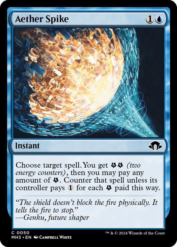 Image for Aether Spike (50) [Modern Horizons 3] - Magic: The Gathering