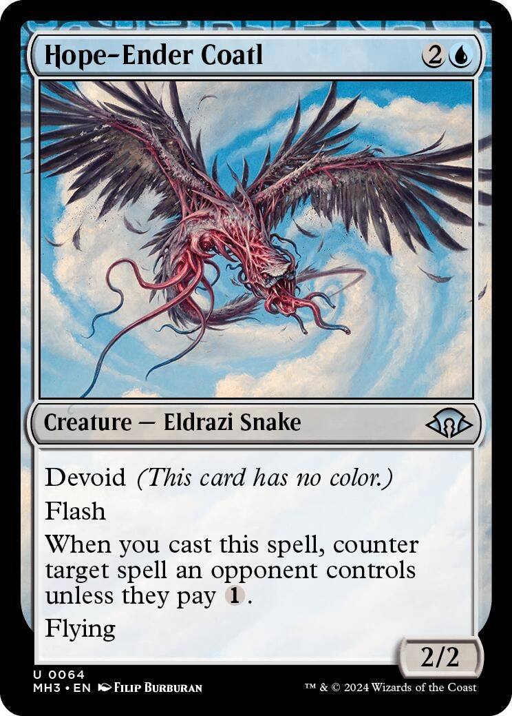 Image for Hope-Ender Coatl (64) [Modern Horizons 3] - Magic: The Gathering