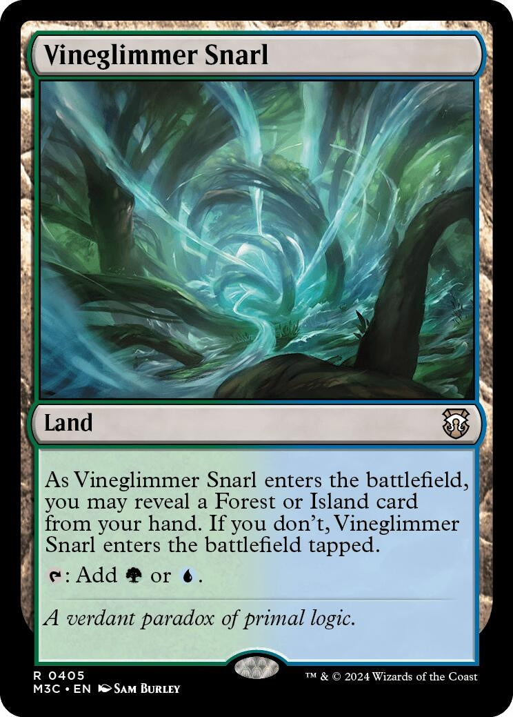 Image for Vineglimmer Snarl (405) [Modern Horizons 3] - Magic: The Gathering