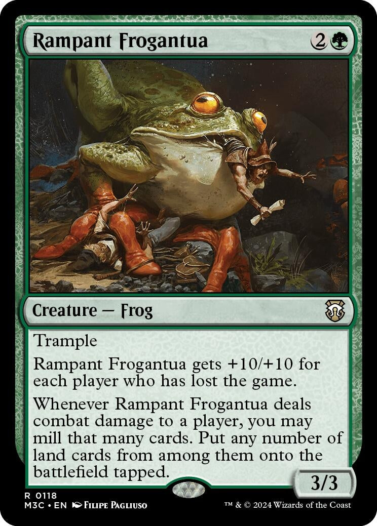 Image for Rampant Frogantua (118) [Modern Horizons 3] - Magic: The Gathering