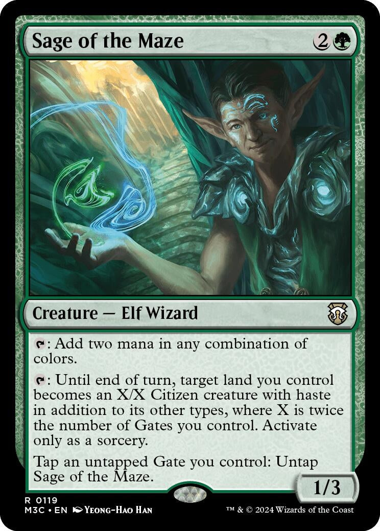 Image for Sage of the Maze (119) [Modern Horizons 3] - Magic: The Gathering