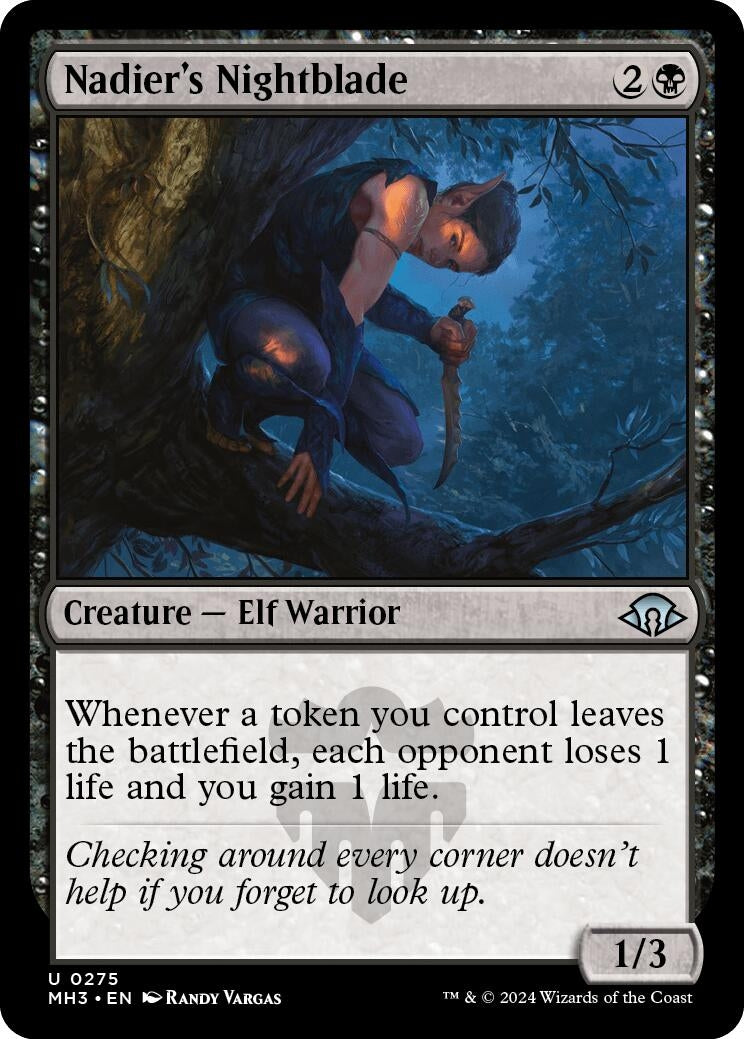 Image for Nadier's Nightblade (275) [Modern Horizons 3] - Magic: The Gathering