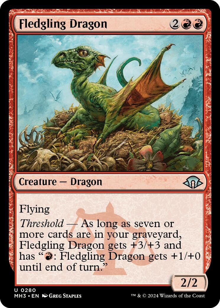 Image for Fledgling Dragon (280) [Modern Horizons 3] - Magic: The Gathering