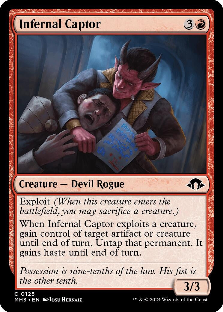 Image for Infernal Captor (125) [Modern Horizons 3] - Magic: The Gathering