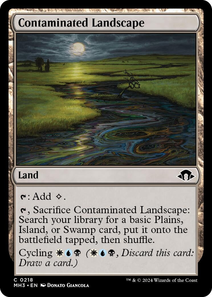 Image for Contaminated Landscape (218) [Modern Horizons 3] - Magic: The Gathering