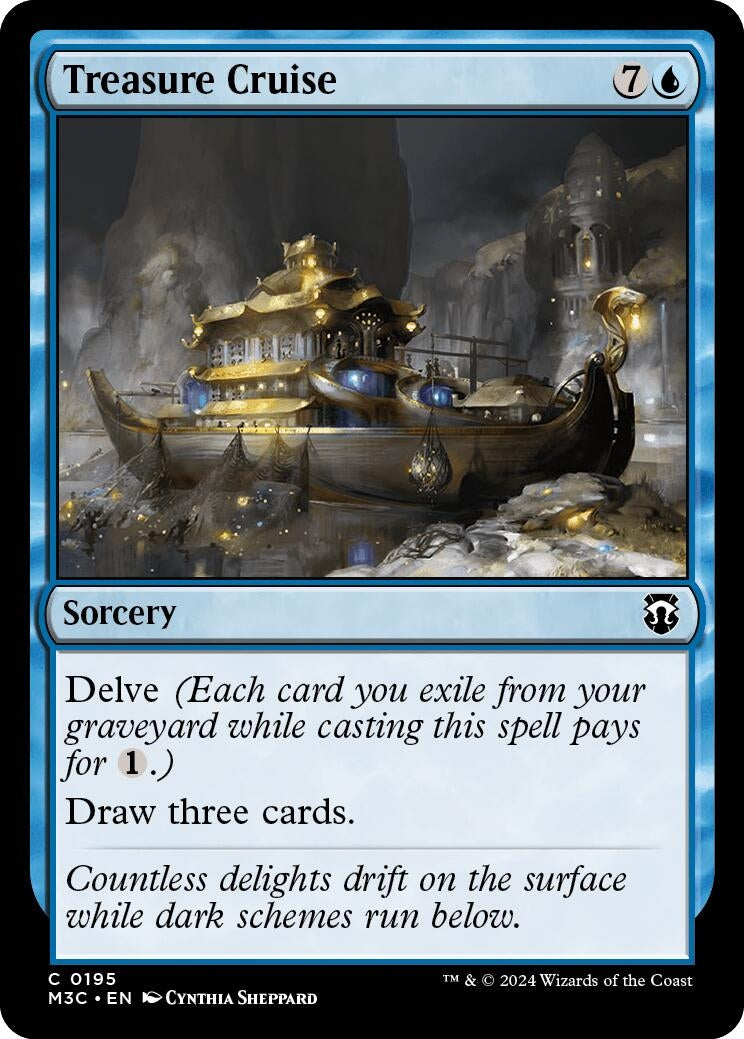 Image for Treasure Cruise (195) [Modern Horizons 3] - Magic: The Gathering