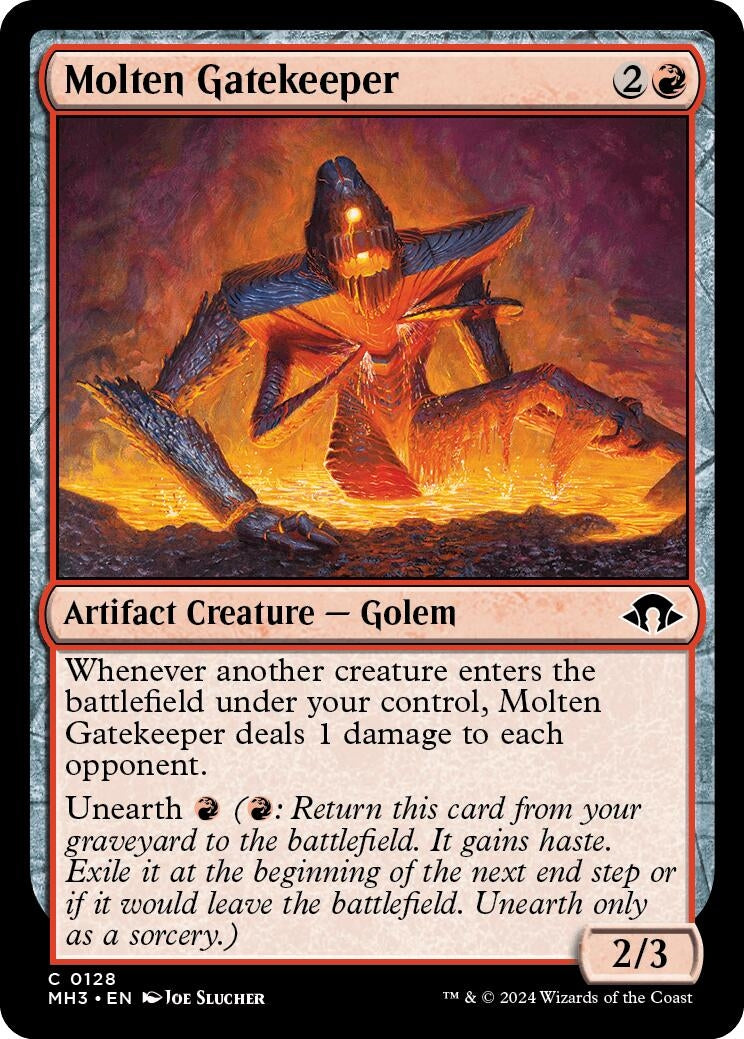 Image for Molten Gatekeeper (128) [Modern Horizons 3] - Magic: The Gathering